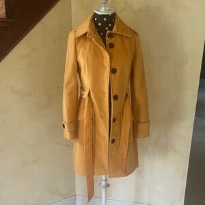 Chic Mustard Trench Coat for Women